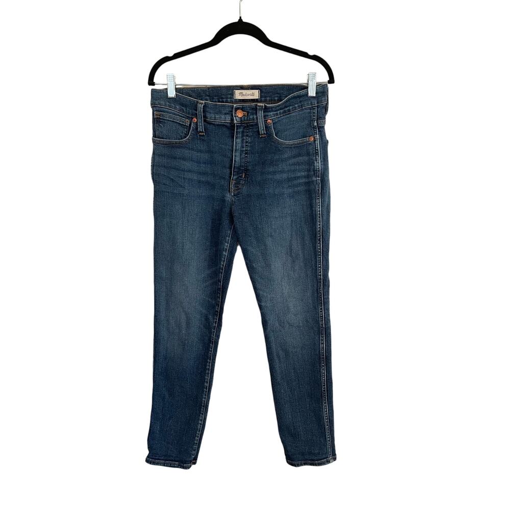 Madewell Slim Straight Hammond Blue High Rise Jeans Denim Women’s Size 30 - Picture 2 of 13